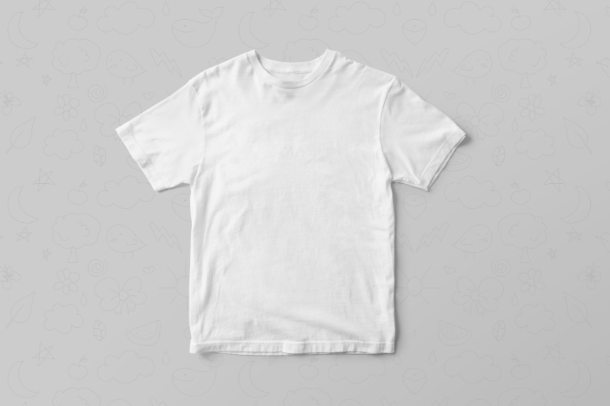 01 = Round Neck without model - White