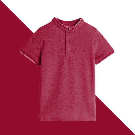 04 = Chinese Collar without Model - Maroon