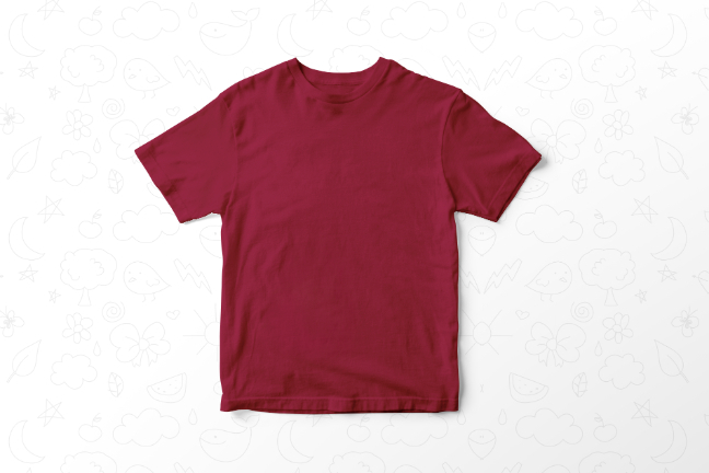04 = Round Neck without model - Maroon