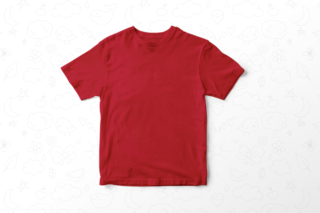 05 = Round Neck without model - Red