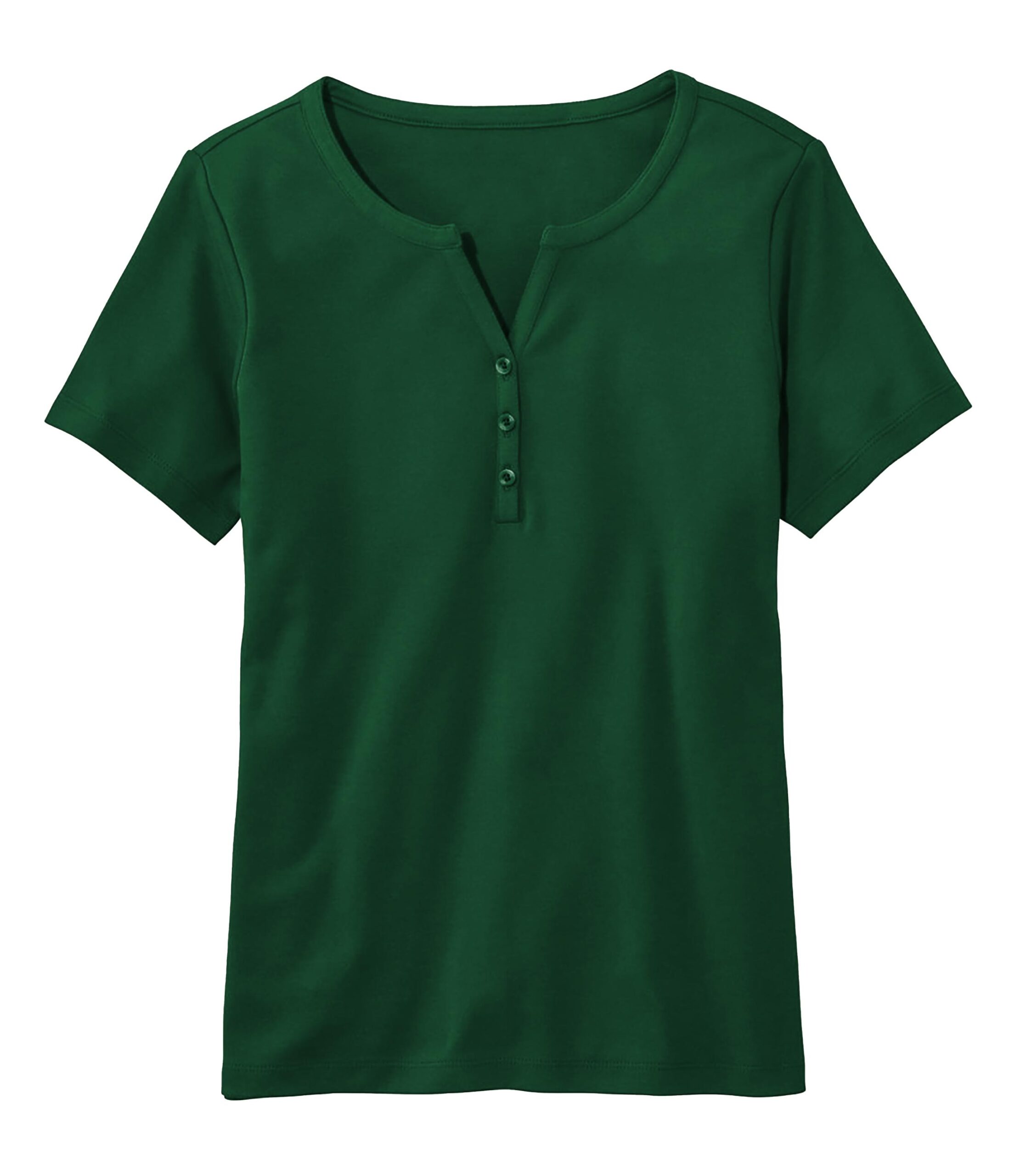 07 = Henley with model - Dark Green