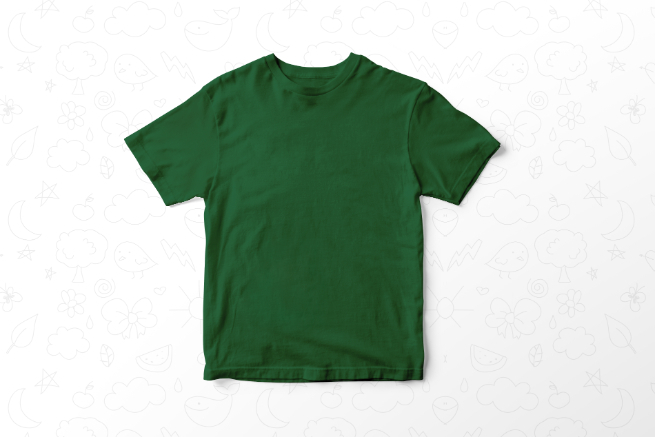 07 = Round Neck without model - Dark Green