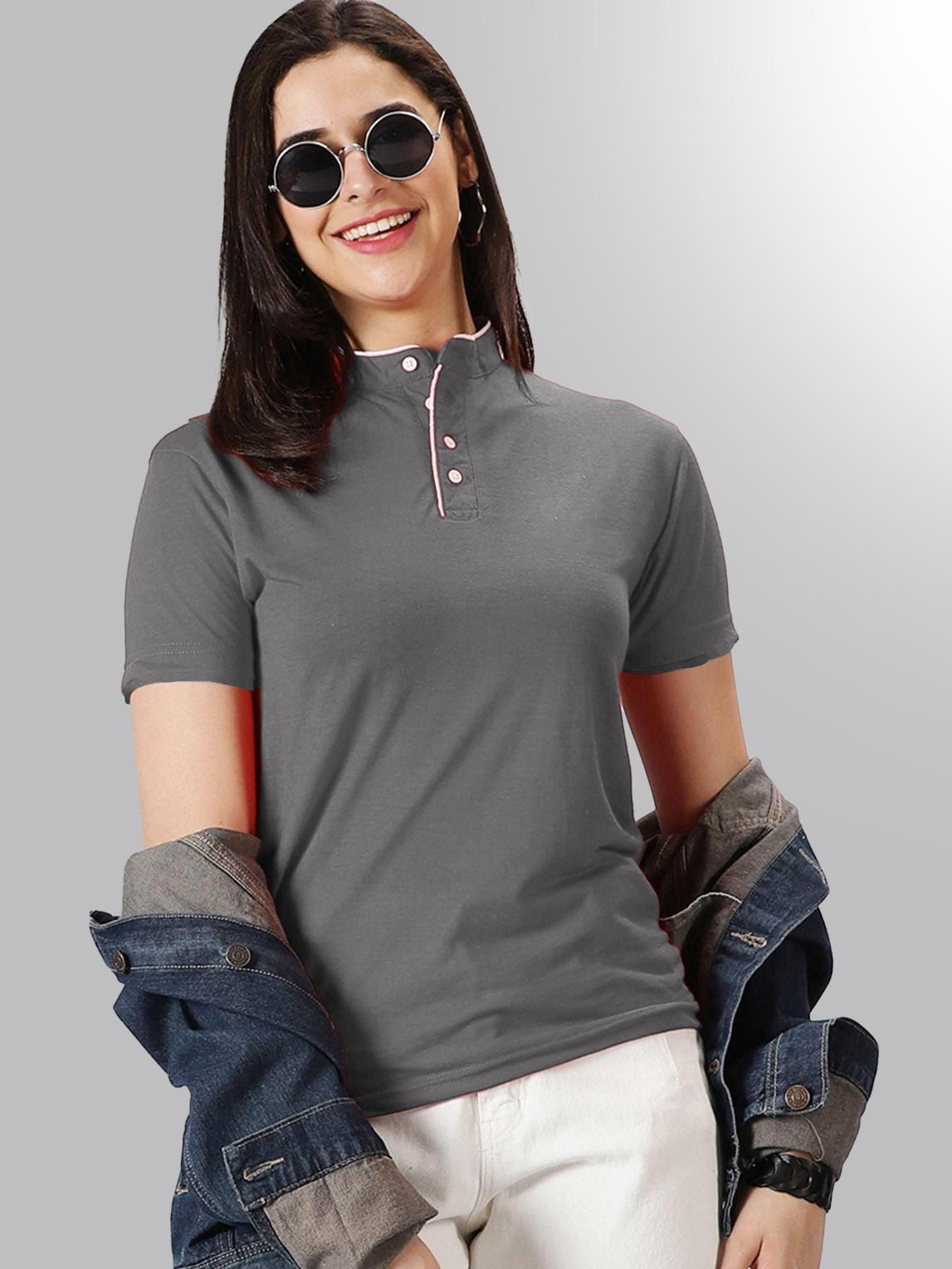 14 = Chinese Collar - Gray