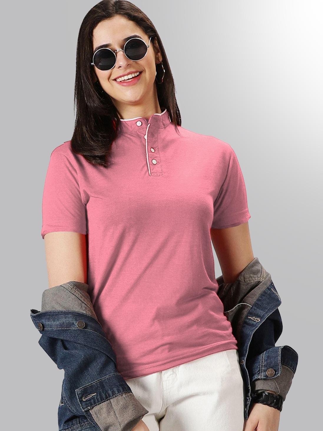 16 = Chinese Collar - Pink