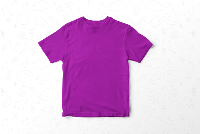 18 = Round Neck without model - Purple