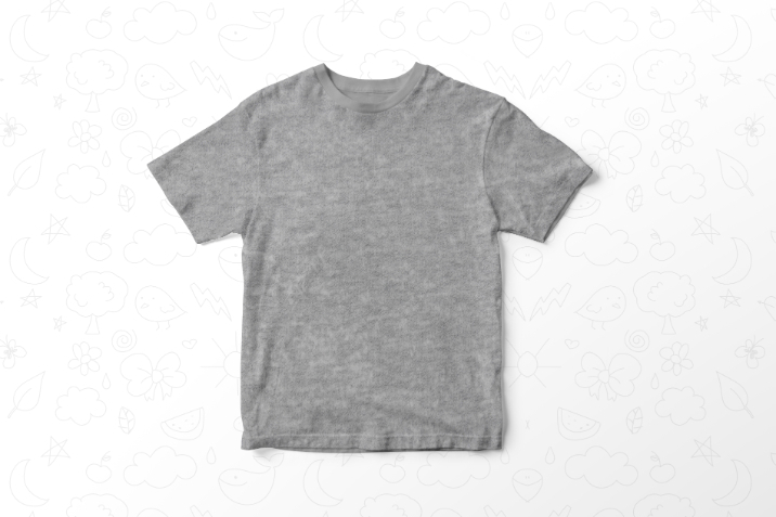 19 = Round Neck without model - Gray Melange