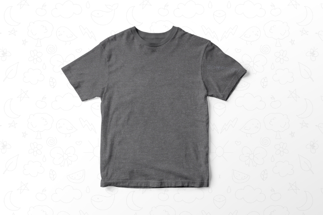 20 = Round Neck without model -Charcoal Melange