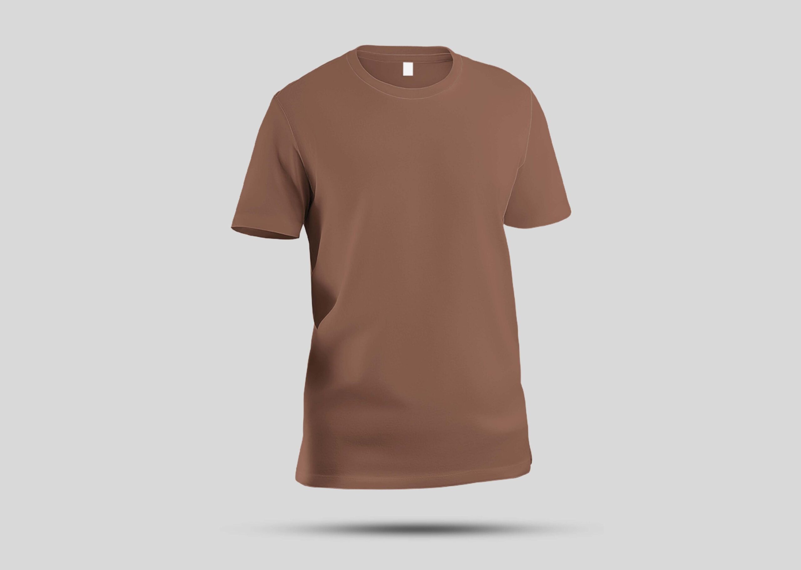 Round T shirt BROWN_