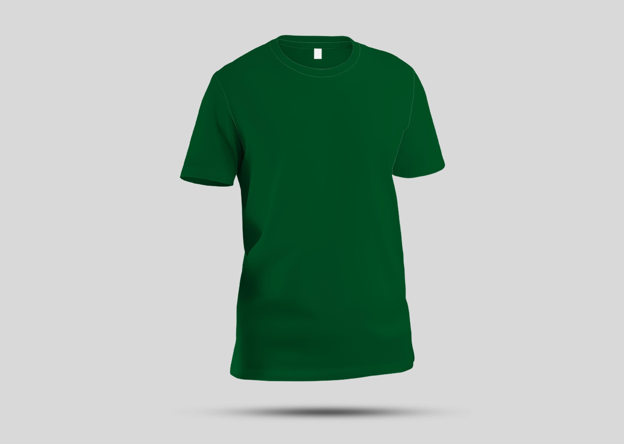Round T shirt Dark GREEN_