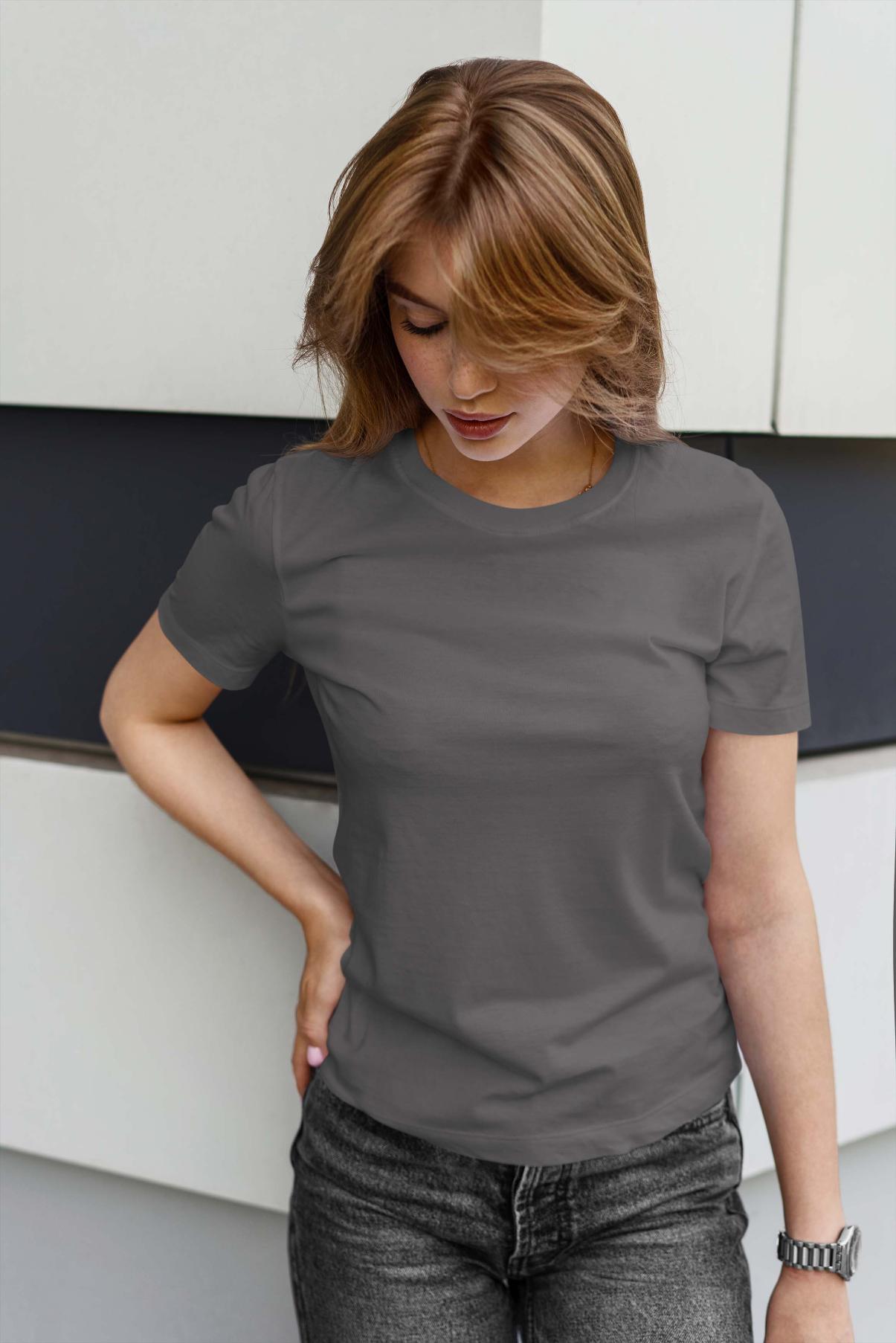 round neck grey_