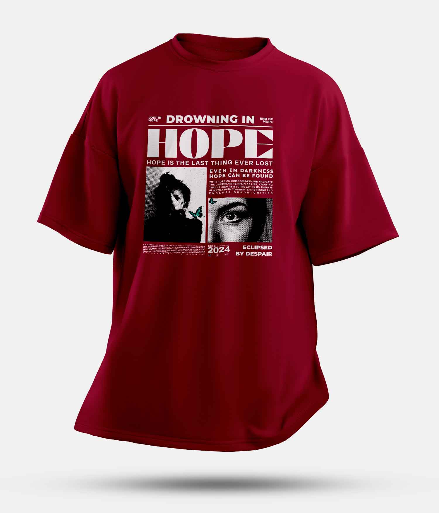 06 - Oversized without - Maroon