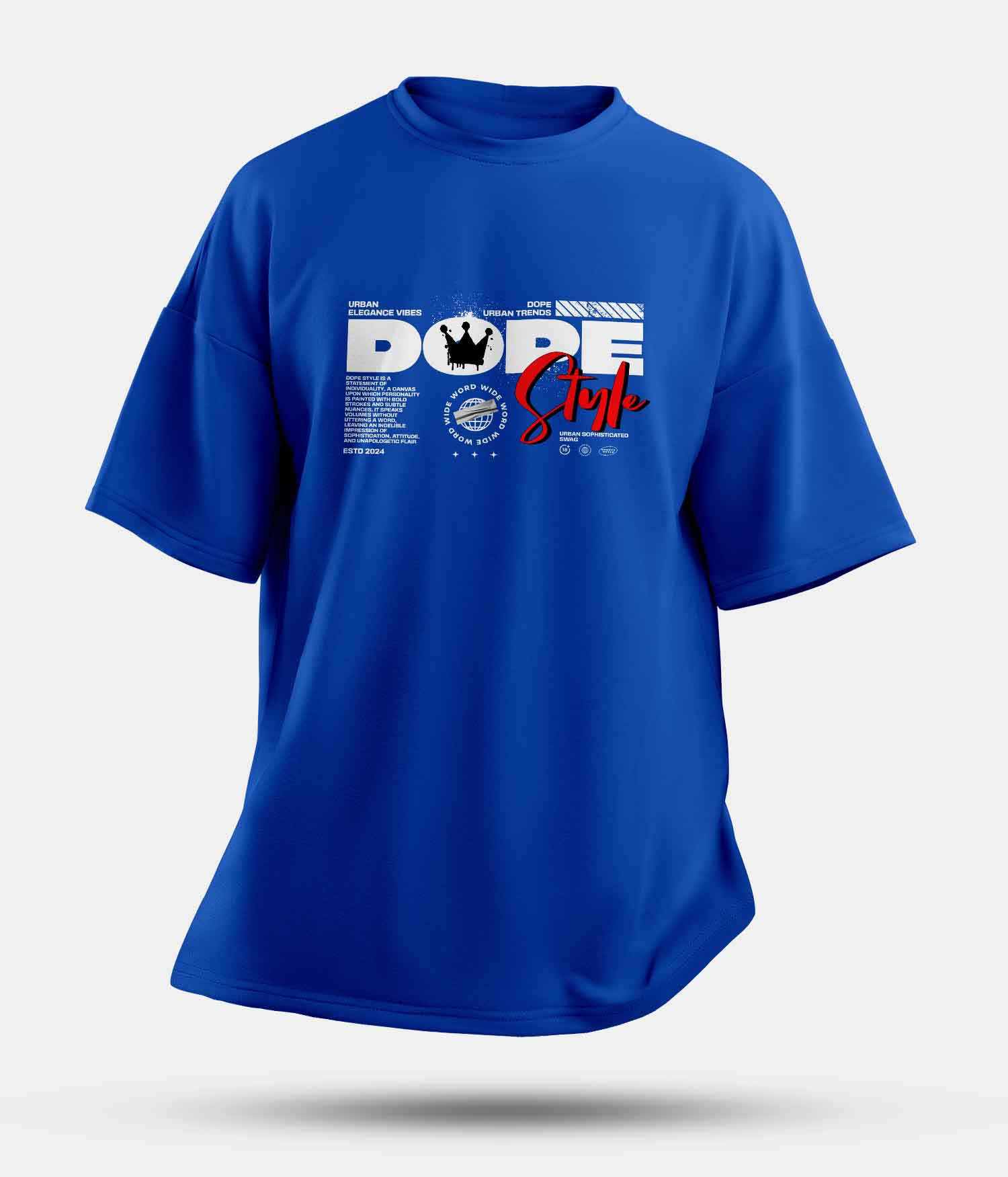 12 - Oversized without - Royal Blue