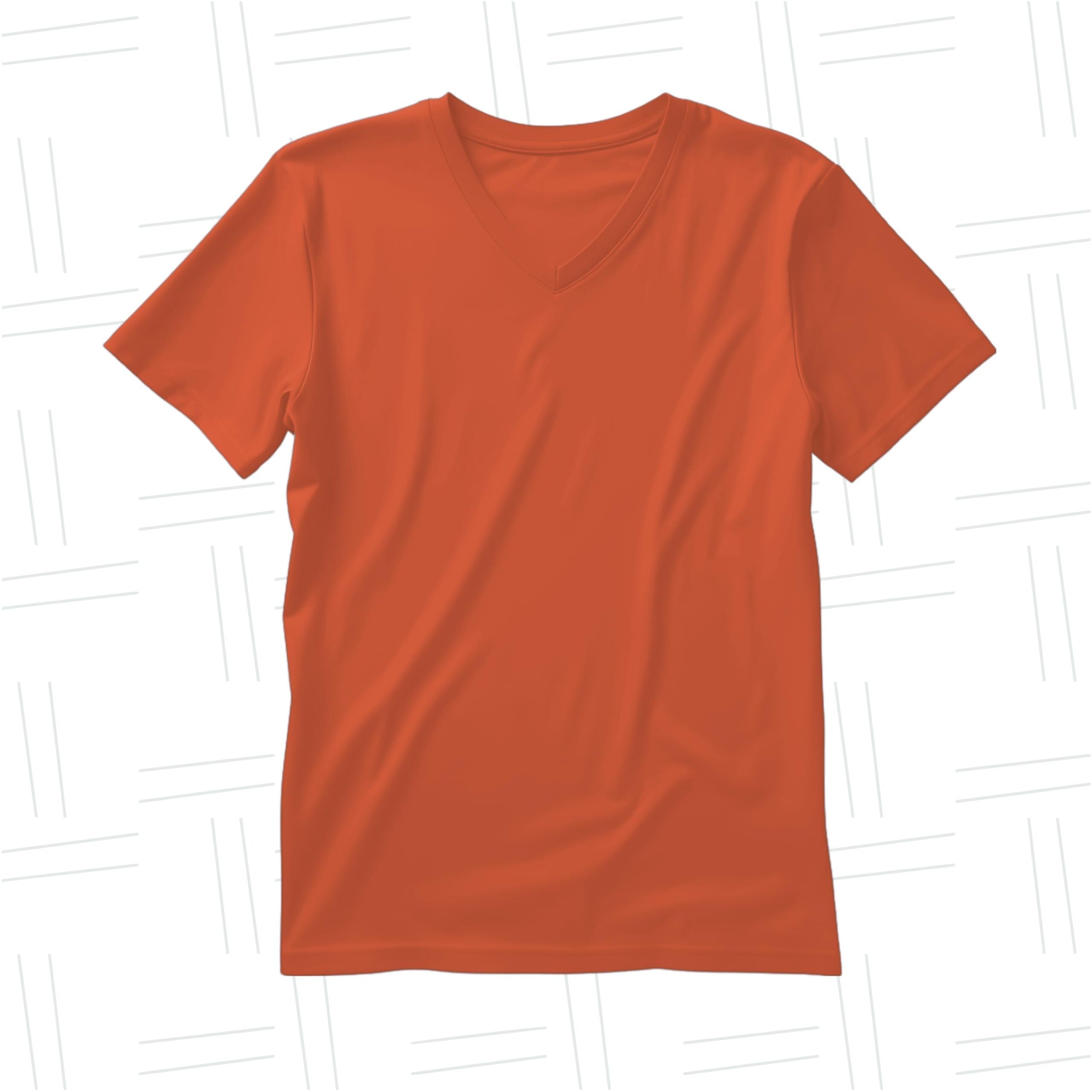 13 - V Neck Kids without Model - Orange