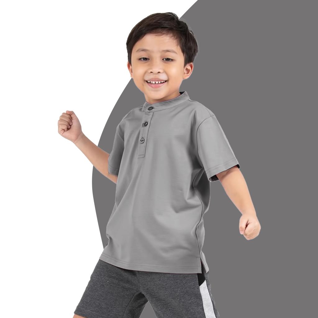 15 = Chinese Collar with Model - Gray