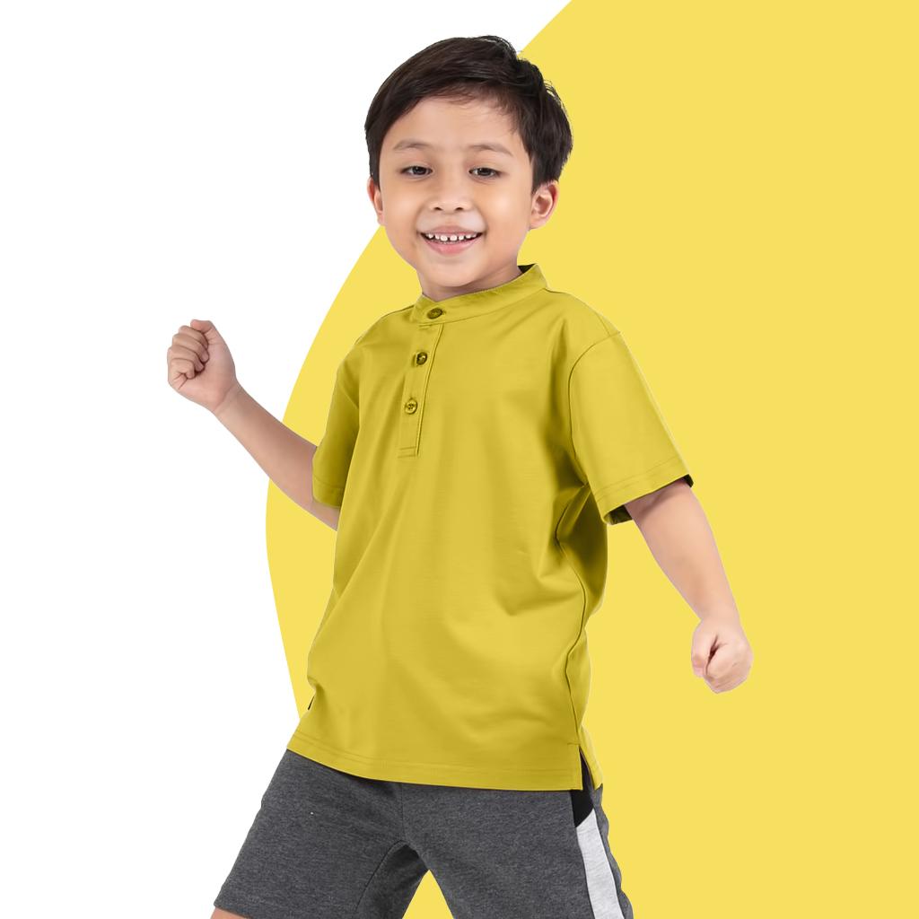 16 = Chinese Collar with Model - Yellow