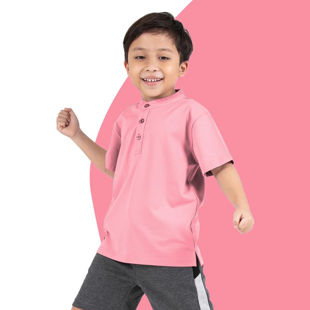 17 = Chinese Collar with Model - Pink
