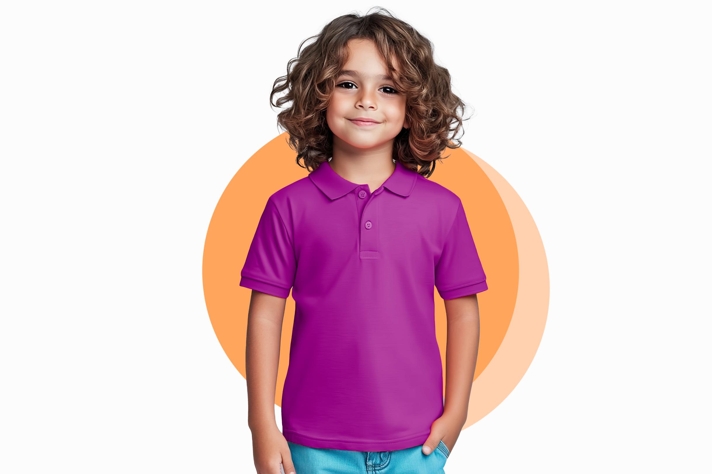 18 = Polo with Model - Purple