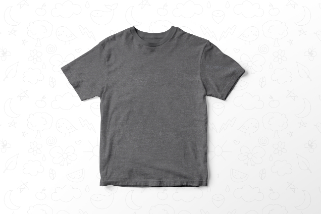 20 = Round Neck without model -Charcoal Melange