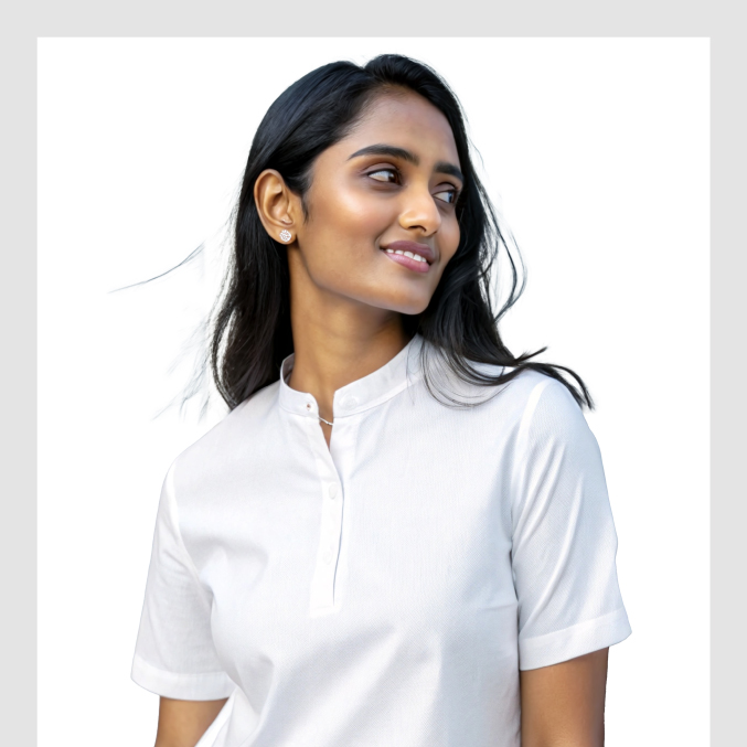 Chinese Collar T Shirt for Women