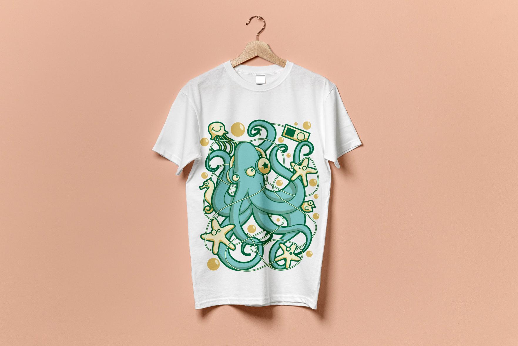 01 - Music Octopus - without model - White