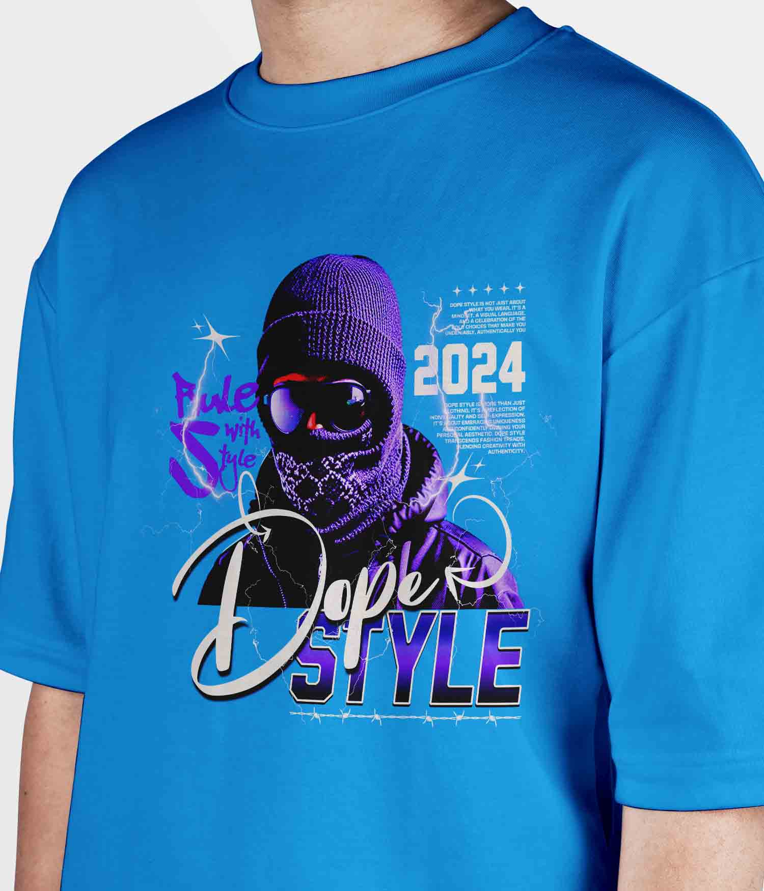 11 - Oversized with Front - Sky Blue