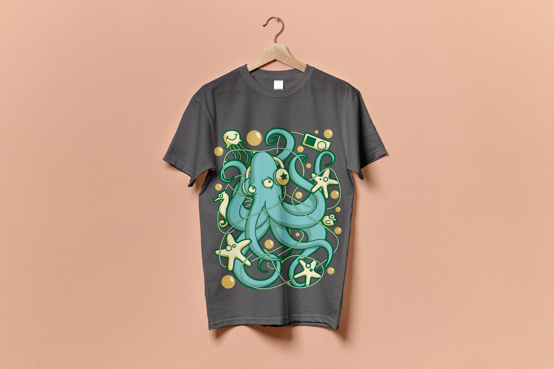 17 - Music Octopus - without model - Gray