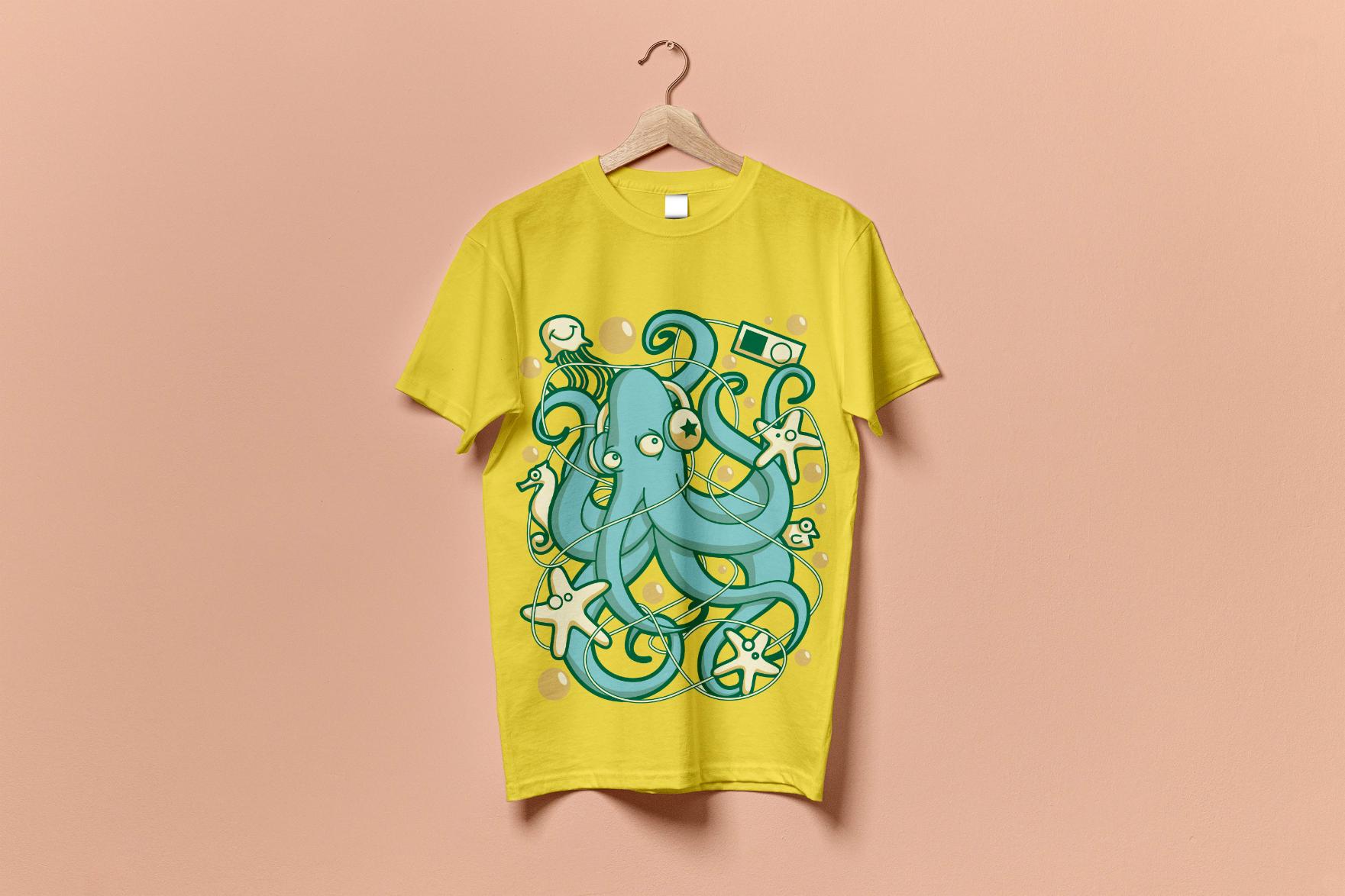 18 - Music Octopus - without model - Yellow